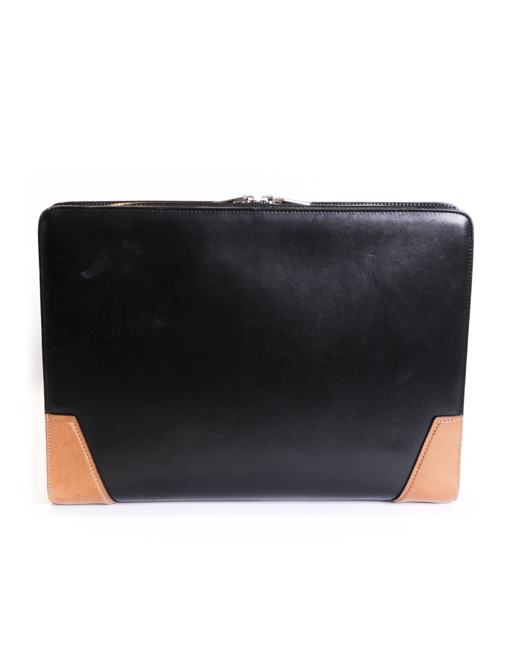 Door documents J M WESTON two-tone leather