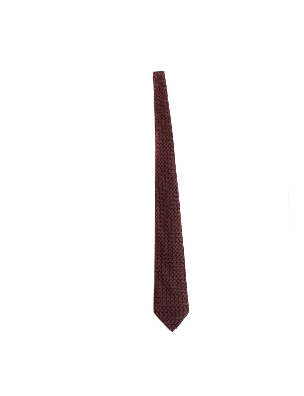 Tie scarf HERMES dregs of wine