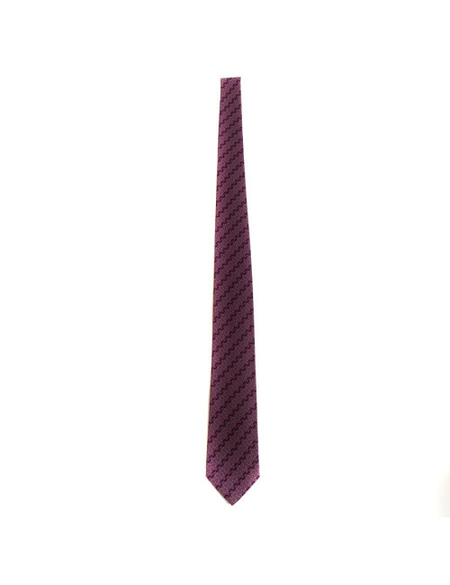 HERMÈS tie in purple scarf