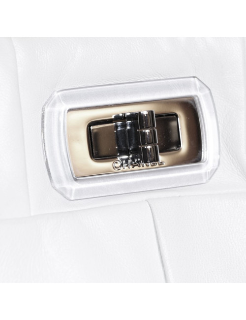 sac CHANEL cuir blanc