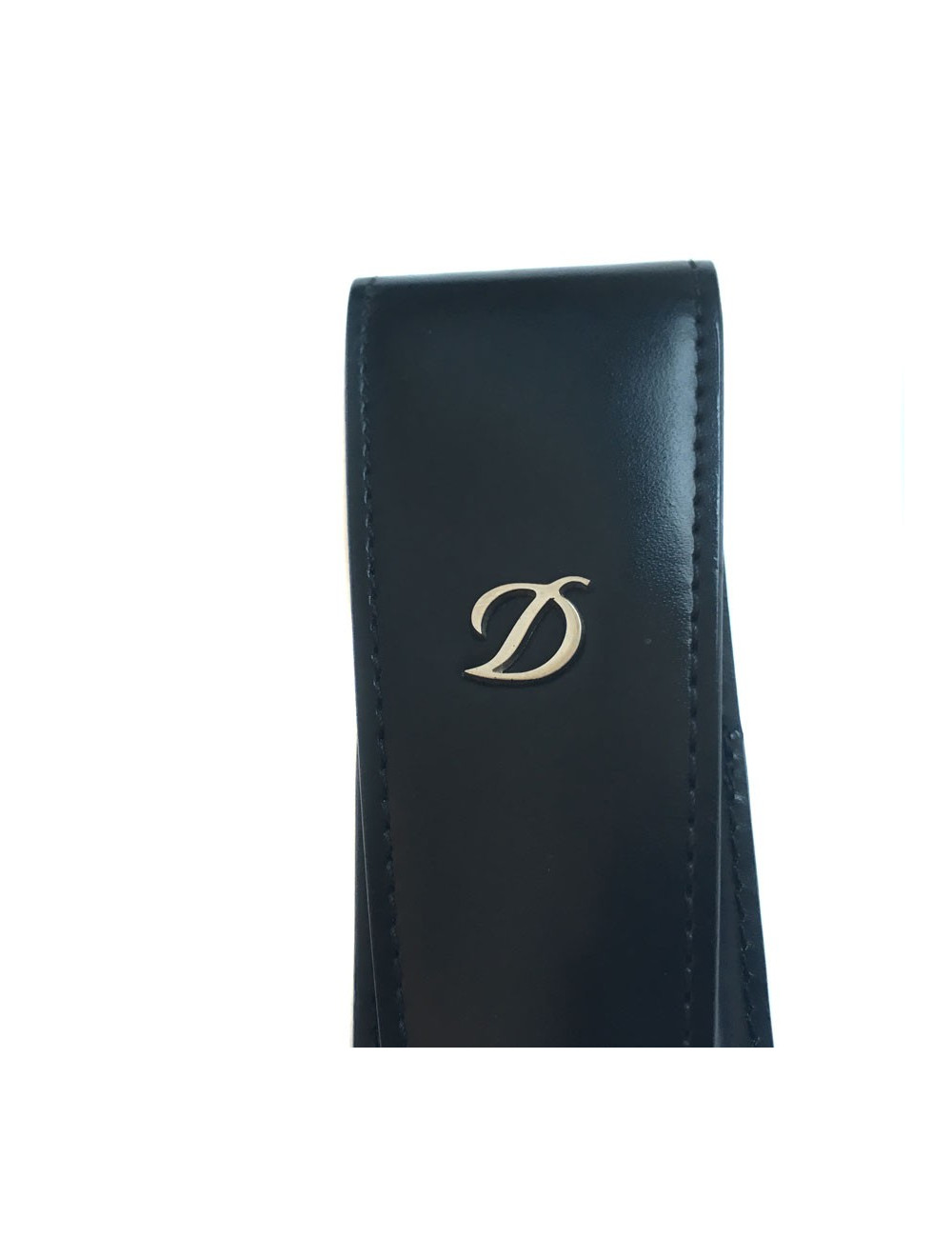Pen DUPONT black leather case