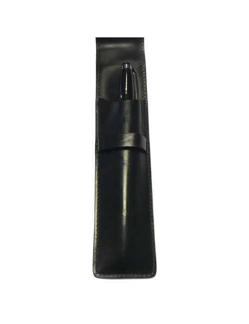 Pen DUPONT black leather case