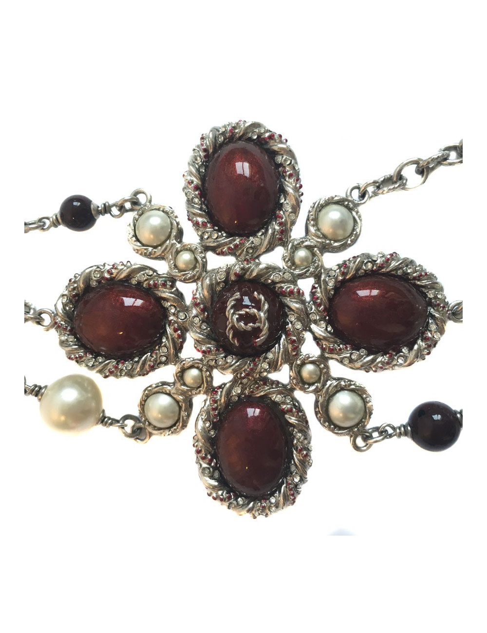 Sautoir bijou CHANEL multirangs