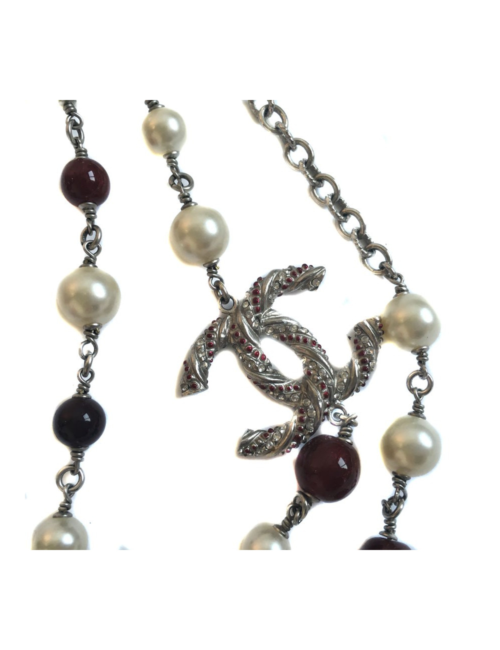 Sautoir bijou CHANEL multirangs