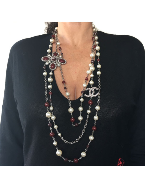 Necklace jewelry CHANEL multirangs