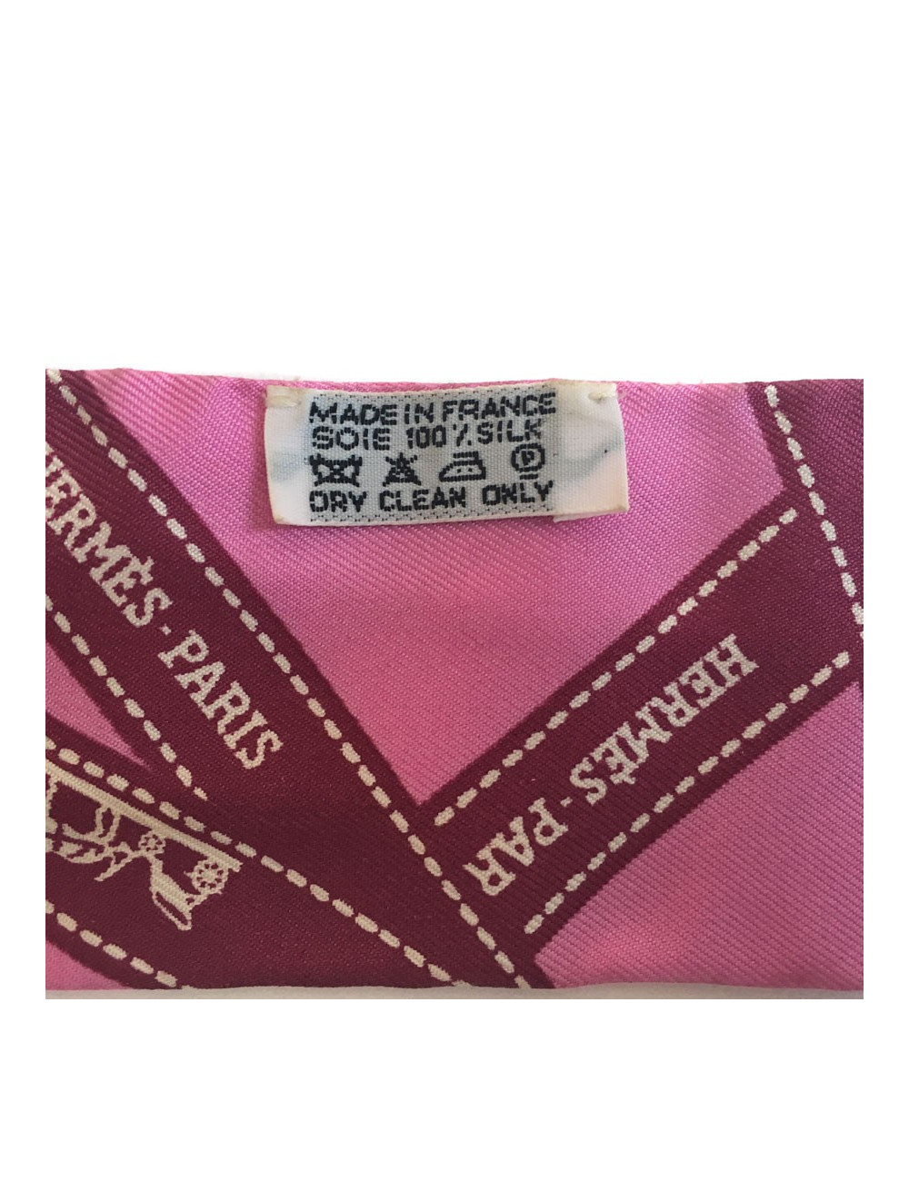 Twilly HERMES bolduc fuschia et rose 