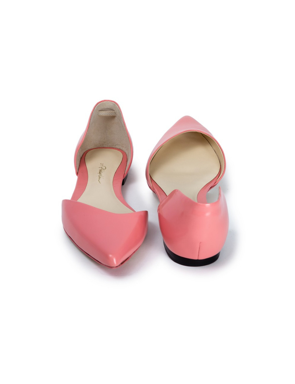 PHILLIP LIM T 38 pink leather ballerinas