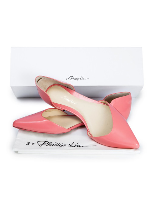 PHILLIP LIM T 38 pink leather ballerinas