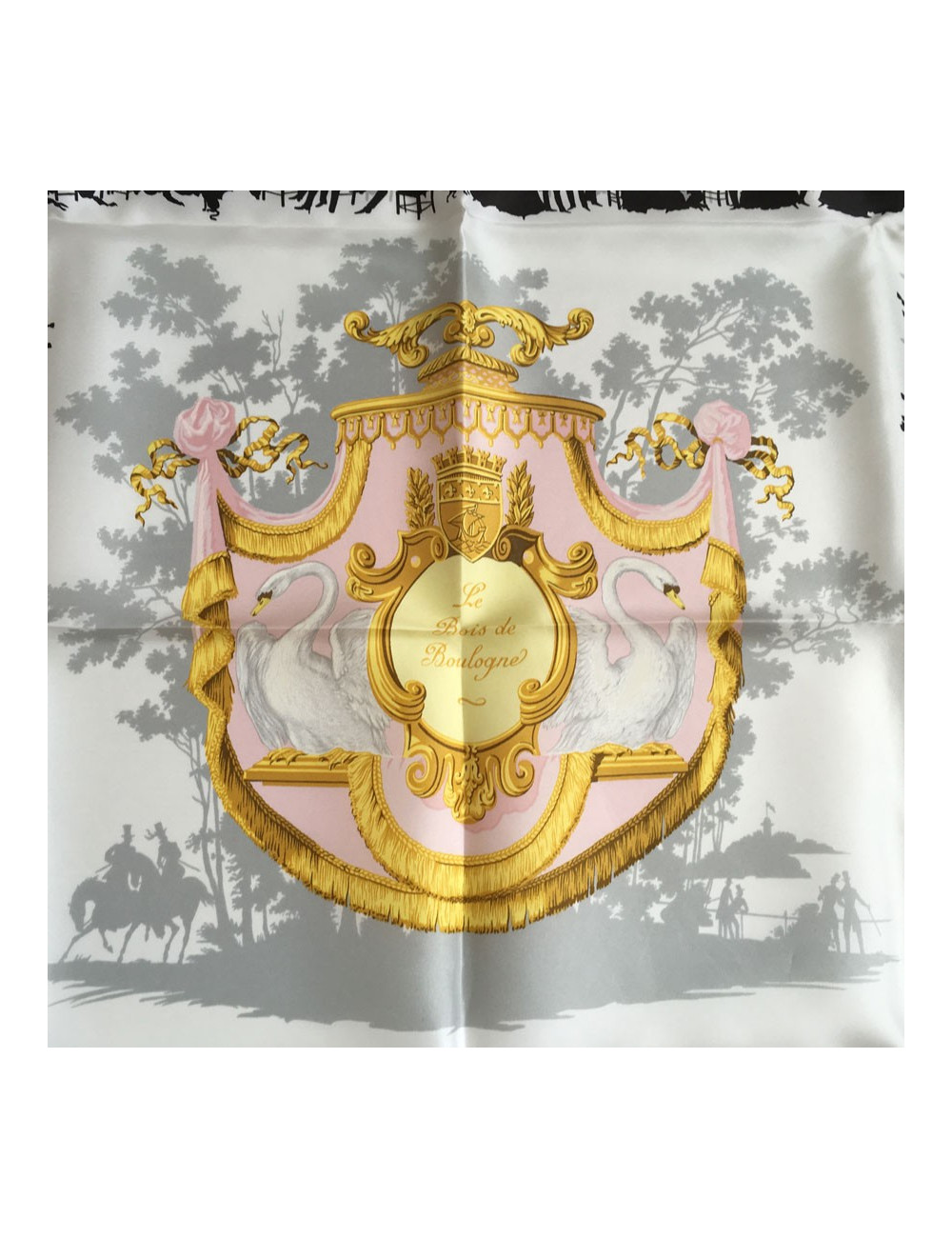Hermès "Le Bois de Boulogne" in silk