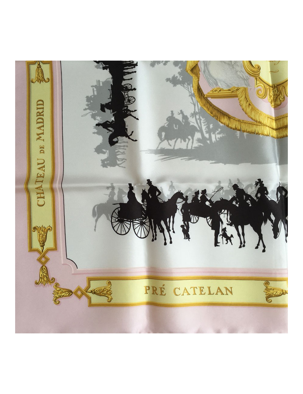 Hermès "Le Bois de Boulogne" in silk