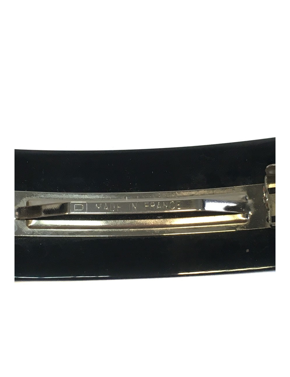 Barrette CHANEL inclusion de CC dorés