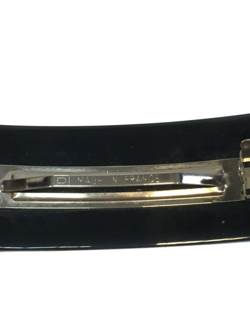 Barrette CHANEL inclusion de CC dorés