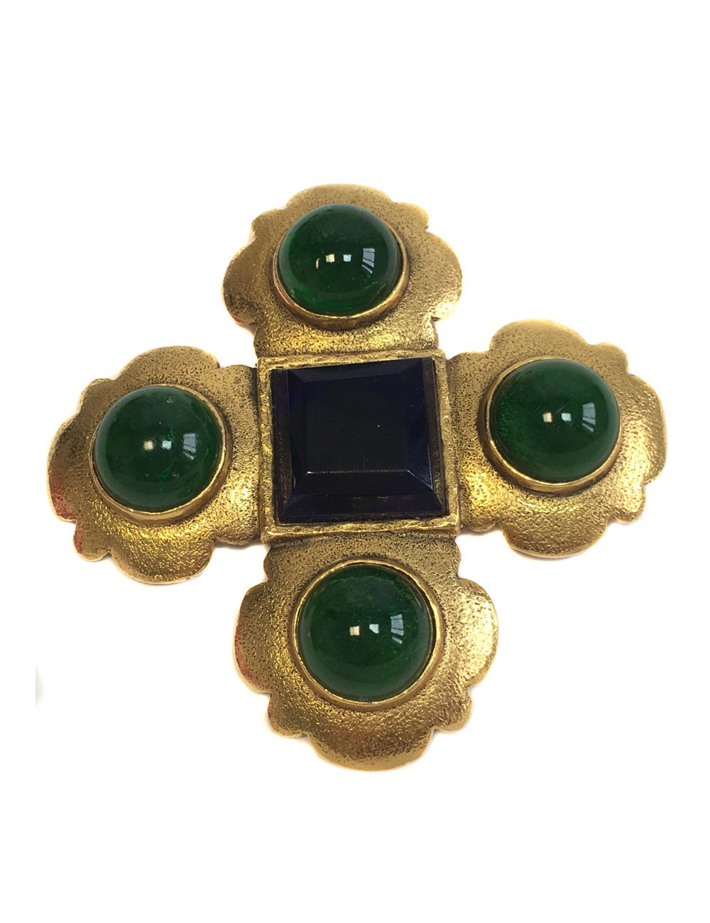 Parure CHANEL broche et boucles d'oreille Vintage