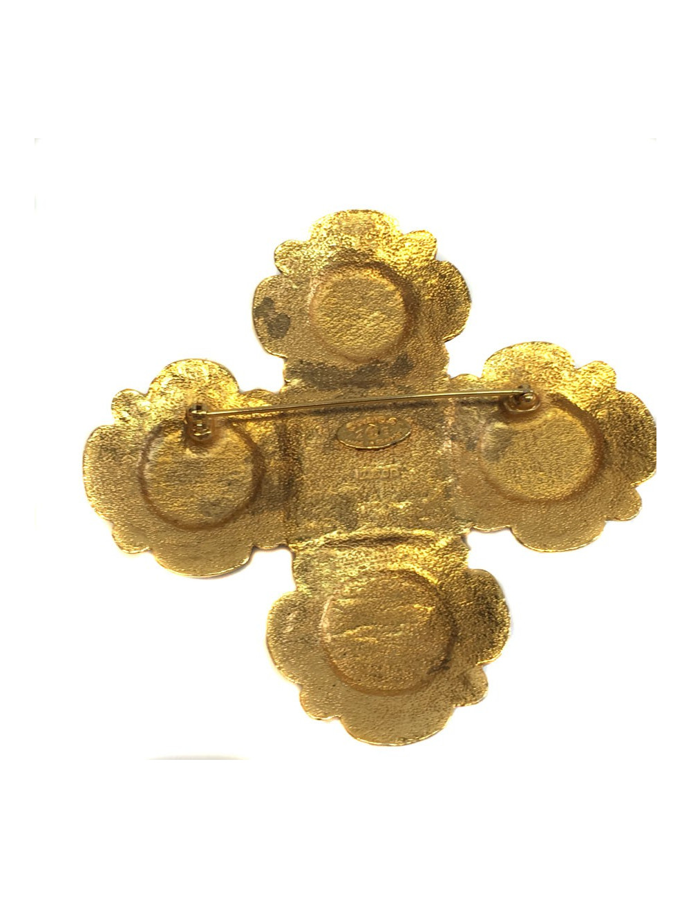 Parure CHANEL broche et boucles d'oreille Vintage