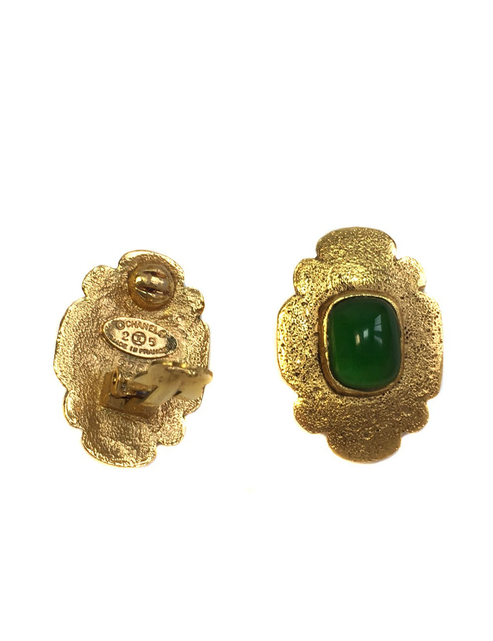 Parure CHANEL broche et boucles d'oreille Vintage