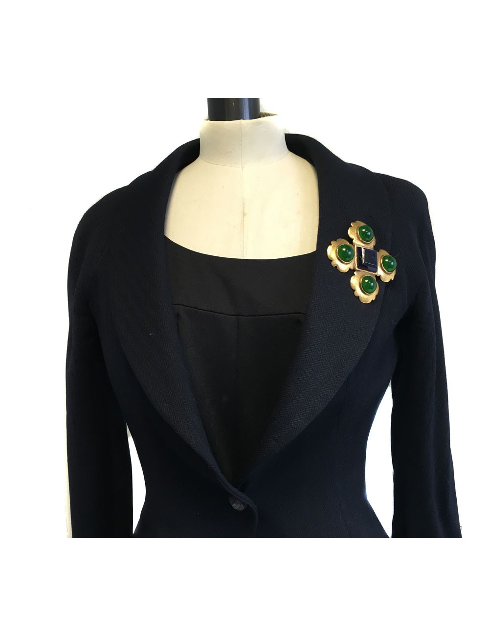 Parure CHANEL broche et boucles d'oreille Vintage