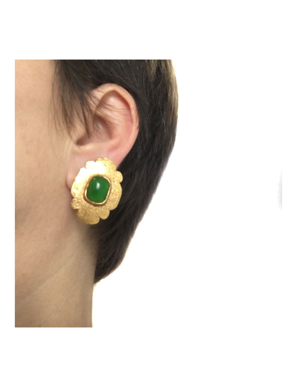 Parure CHANEL broche et boucles d'oreille Vintage