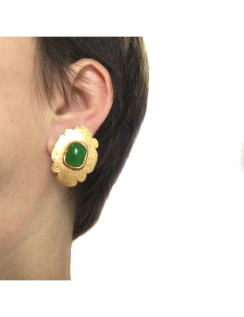 Parure CHANEL broche et boucles d'oreille Vintage