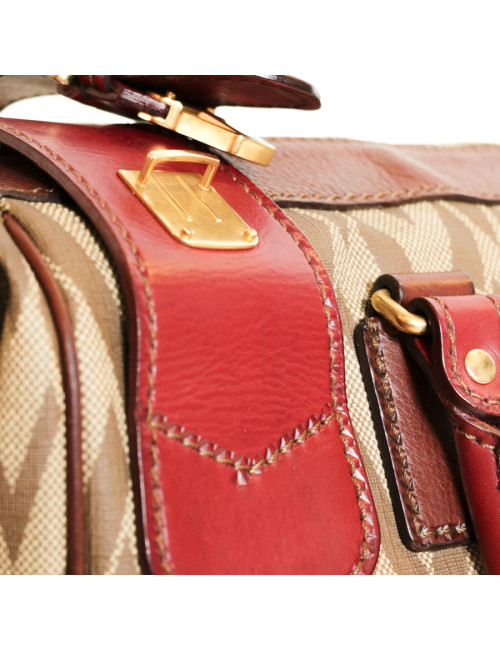 VALENTINO canvas and leather bag