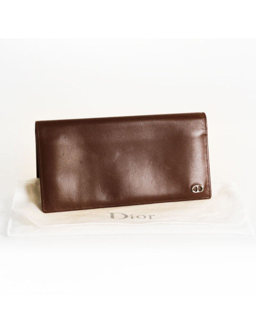 Portefeuille DIOR cuir marron