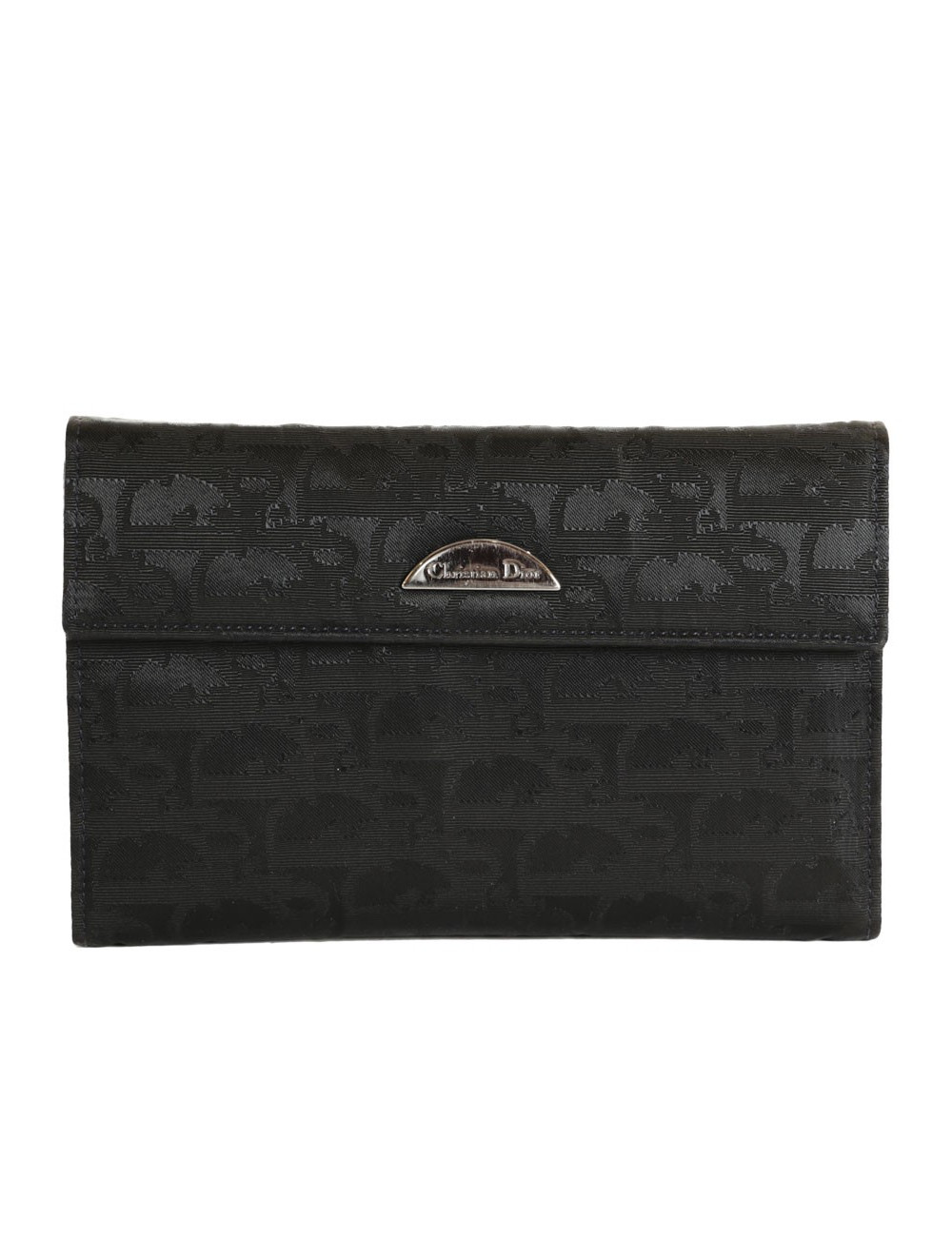 Portefeuille DIOR toile monogram noir