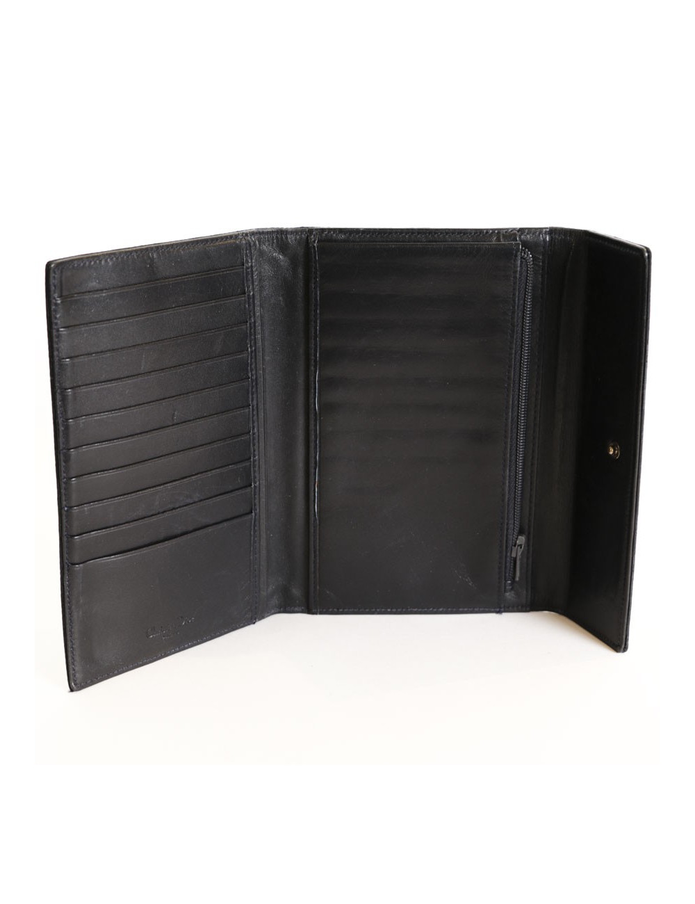 Portefeuille DIOR toile monogram noir