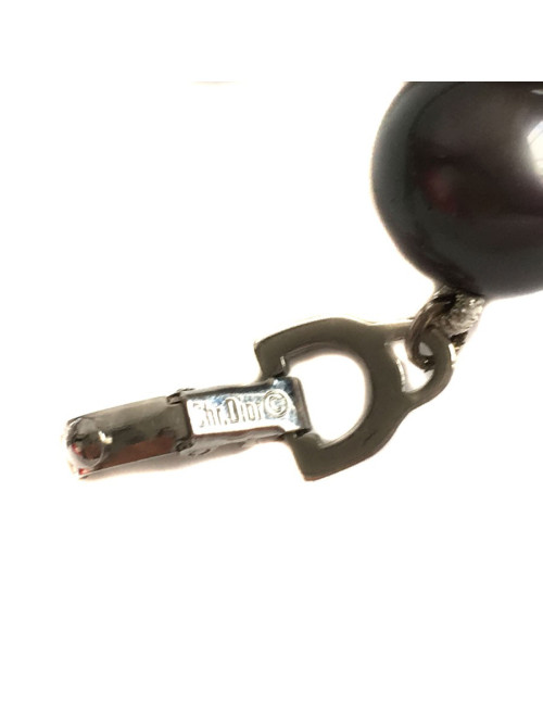 Grey Pearly beads Vintage CHRISTIAN DIOR necklace