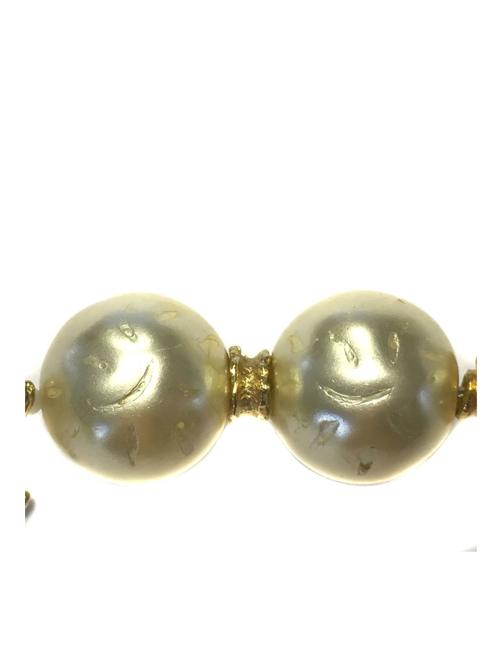 CHRISTIAN DIOR necklace Pearly beads and shells