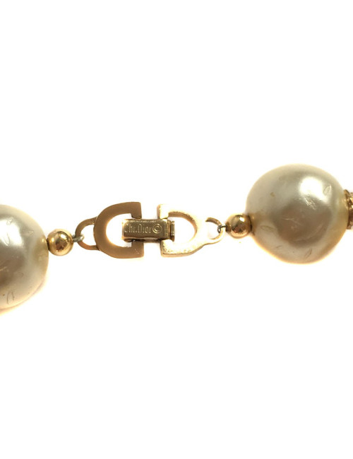 Sautoir CHRISTIAN DIOR perles nacrées et coquillages