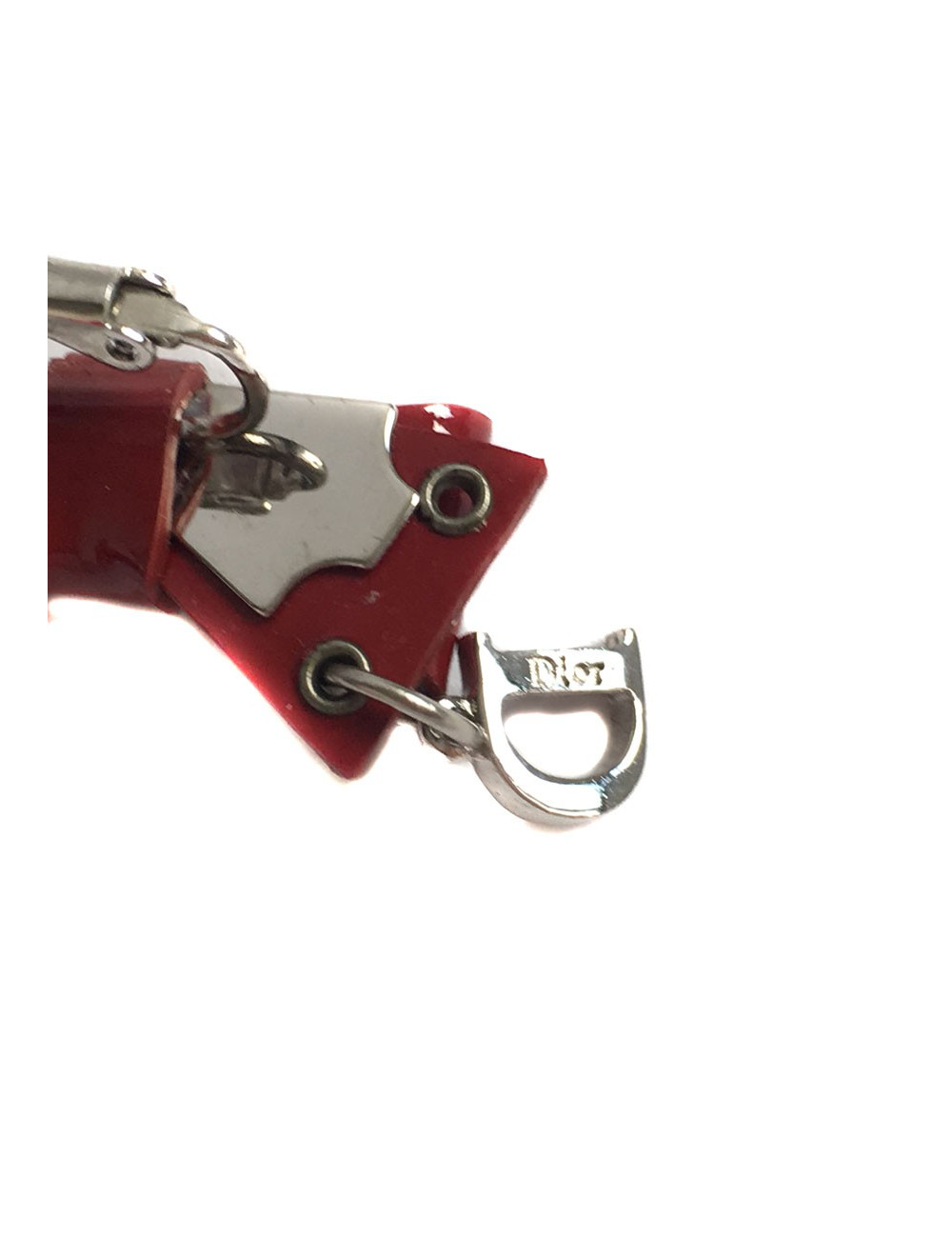 Broche DIOR Vintage bordeaux