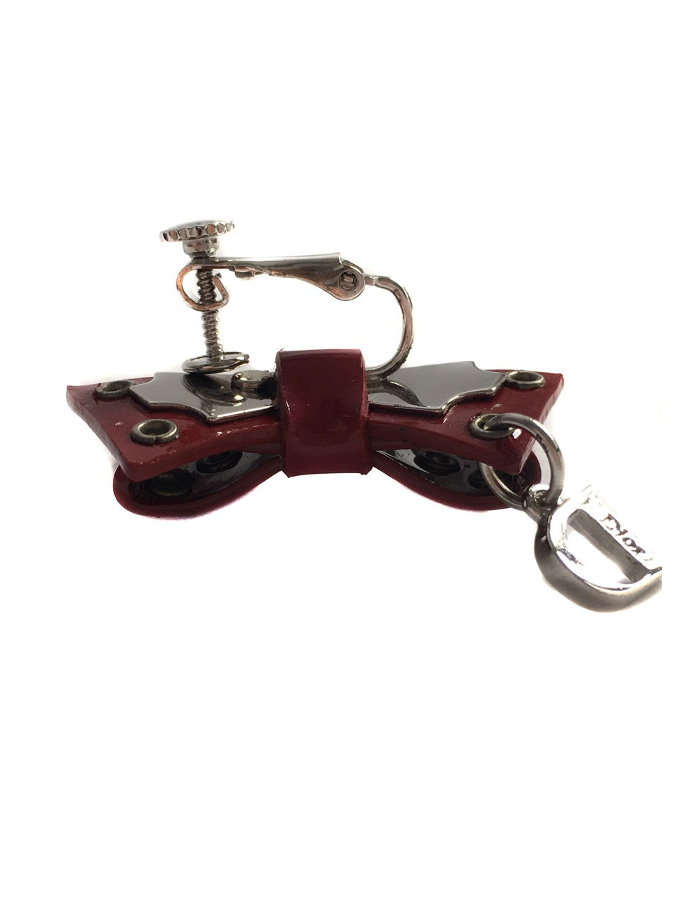 Broche DIOR Vintage bordeaux