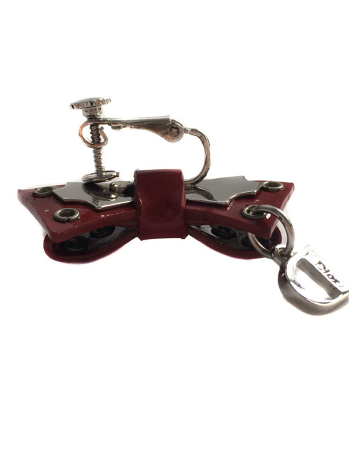 Broche DIOR Vintage bordeaux