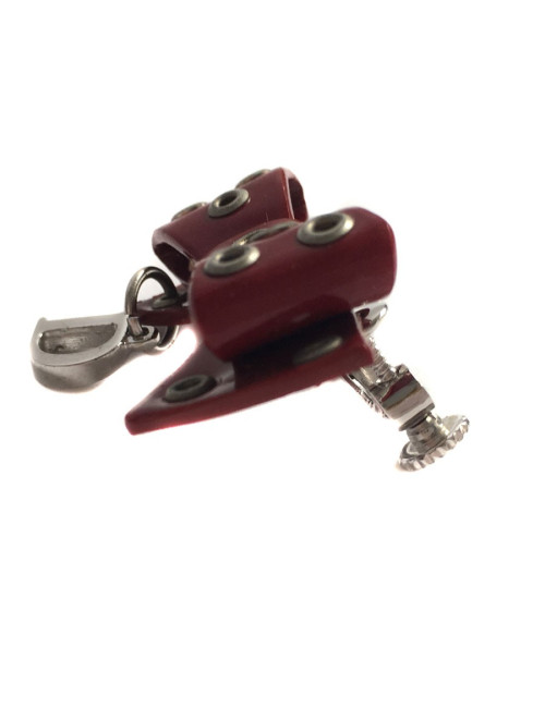 Broche CHRISTIAN DIOR Vintage bordeaux