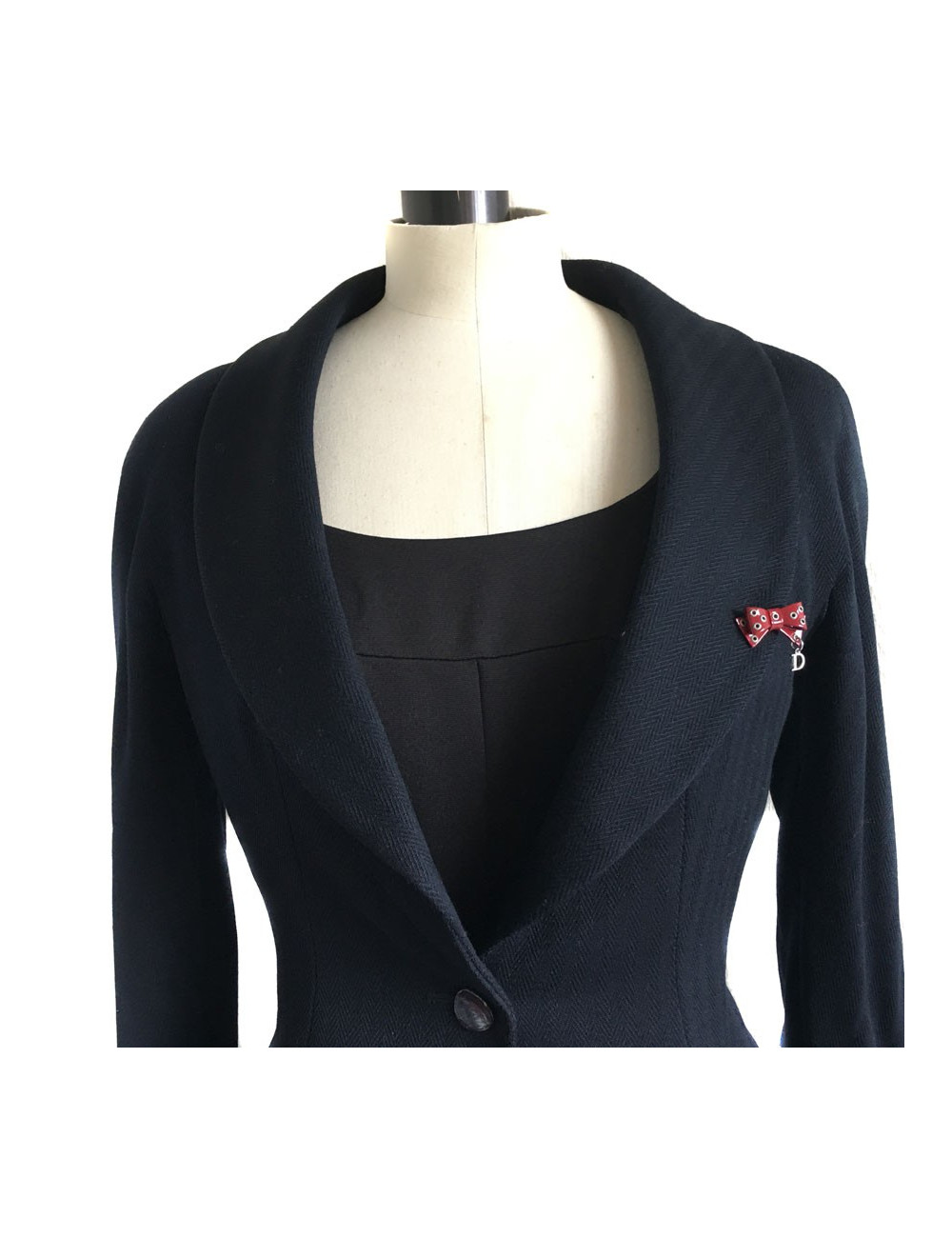 PIN CHRISTIAN DIOR Vintage bordeaux