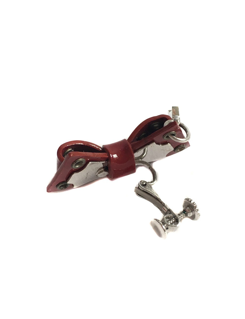 Broche DIOR Vintage bordeaux