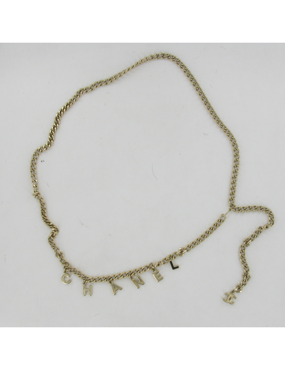 Ceinture sautoir chaîne dorée CHANEL