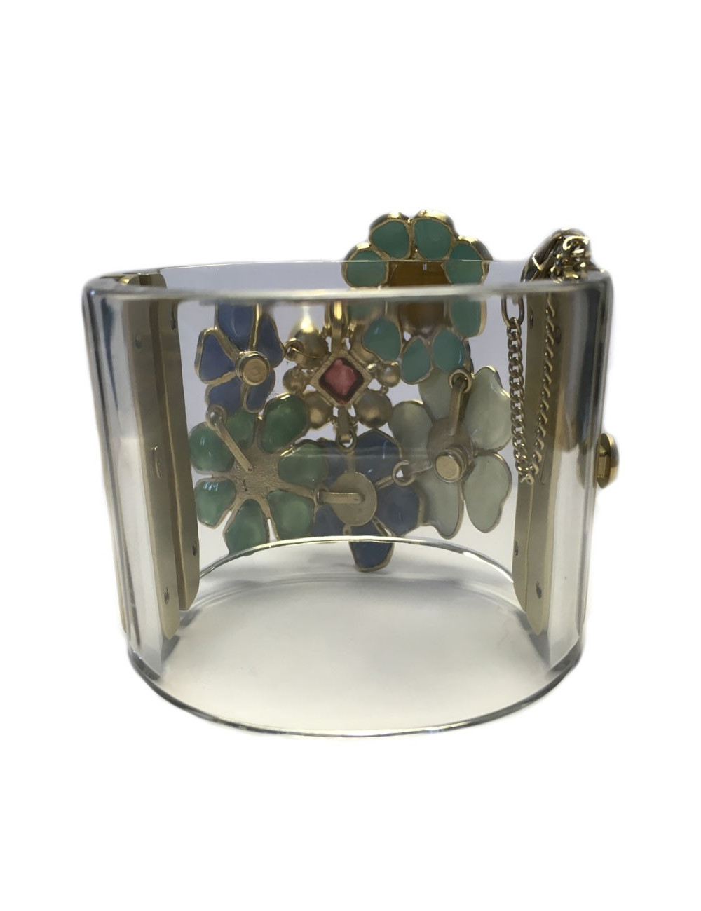 Manchette fleurettes CHANEL transparente