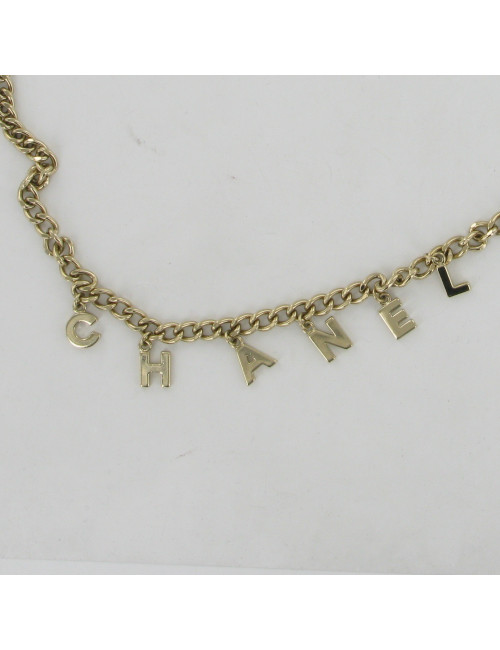 Ceinture sautoir chaîne dorée CHANEL