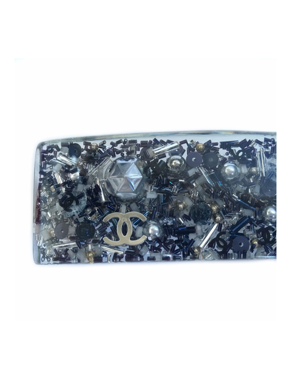 Barrette à cheveux CHANEL avec inclusion de perles