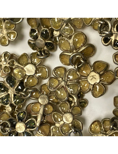 Collier plastron CHANEL fleurettes