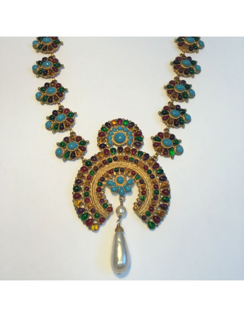 Collier haute couture CHANEL byzantin Paris-Bombay"