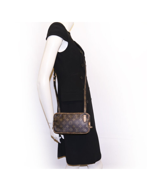 Sac pochette LOUIS VUITTON avec bandoulière toile mnogram