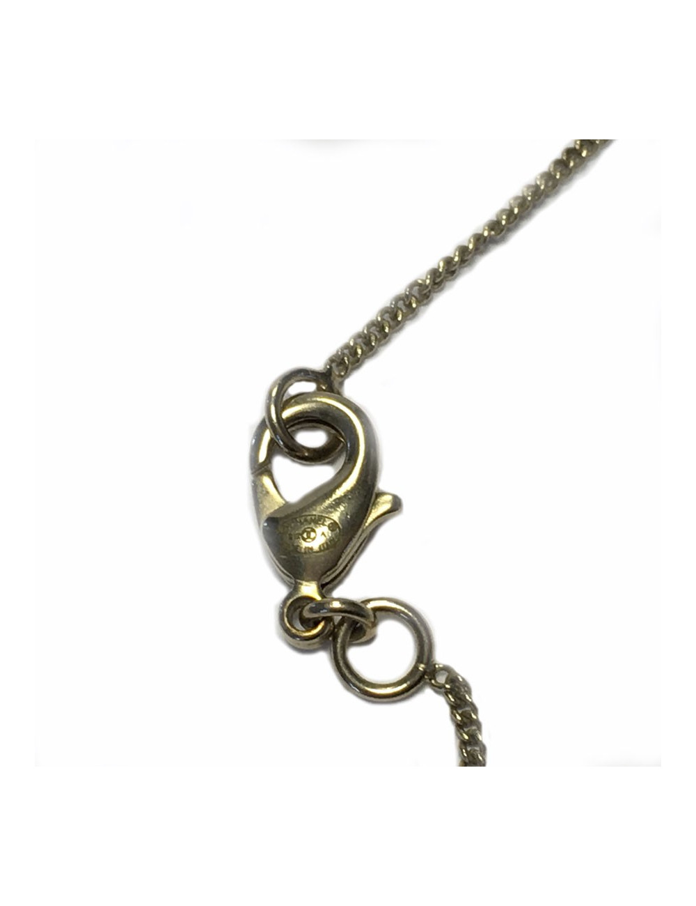 CHANEL necklace with pendant double C rhinestone