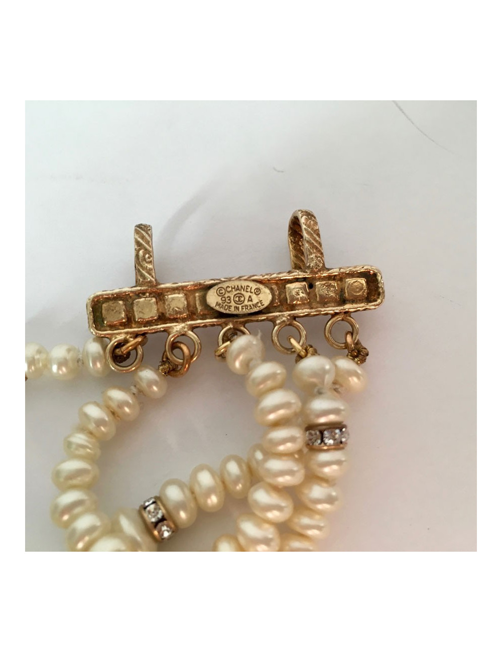 Multirangs Couture CHANEL Pearly beads necklace