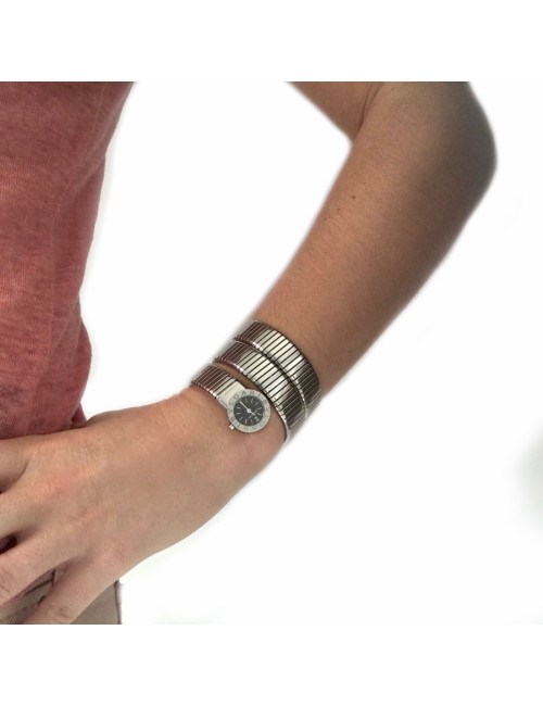 BULGARI tubogas serpenti steel watch