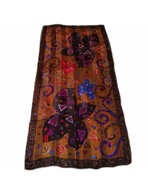 Châle en soie YVES SAINT LAURENT