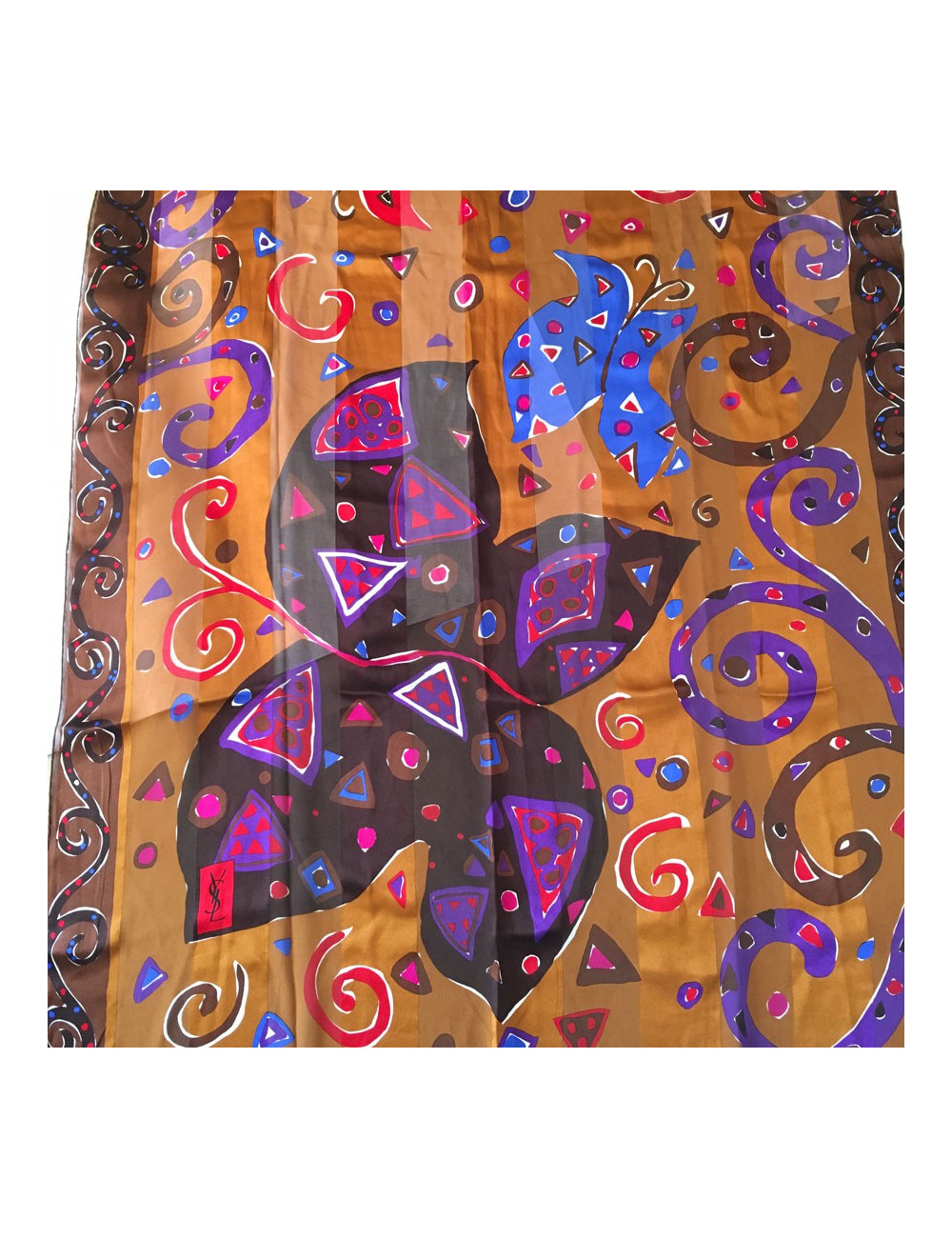 Châle en soie YVES SAINT LAURENT