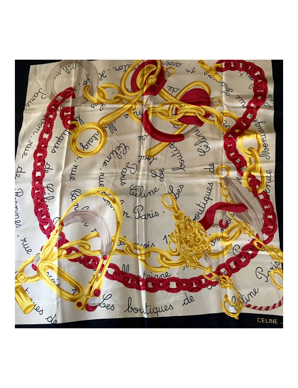 Carré de soie CELINE  vintage