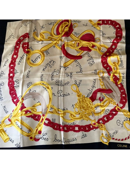Carré de soie CELINE  vintage
