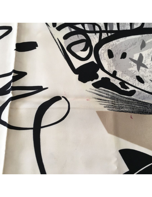 Carré de soie  "Paris" CÉLINE Vintage 